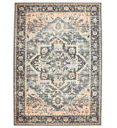 Distressed Rug with vintage faded patterns.